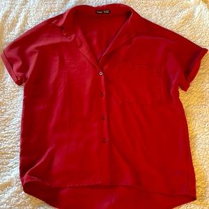 Shein oversized Small short sleeve button down